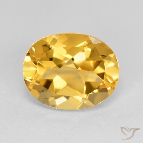 3.60ct Natural Golden Orange Citrine, Oval, VVS