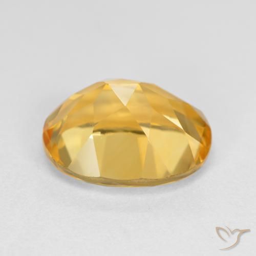 Citrine Gemstone in 11 x 9 mm (calibrated) Size for Sale, Citrine Stone in Golden Orange Color