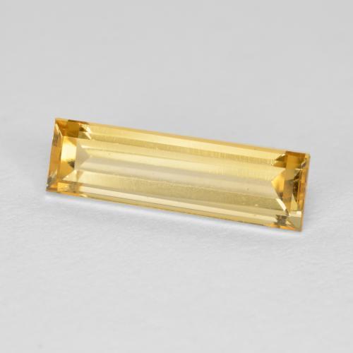 Золотой Цитрин Камень - 1.9ct Фасетная Огранка Багет (ID: 574120)
