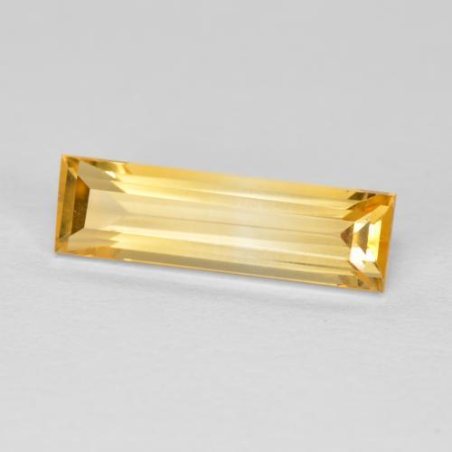 Golden Citrin Edelstein - 1.9ct Baquette Schliff (ID: 574158)