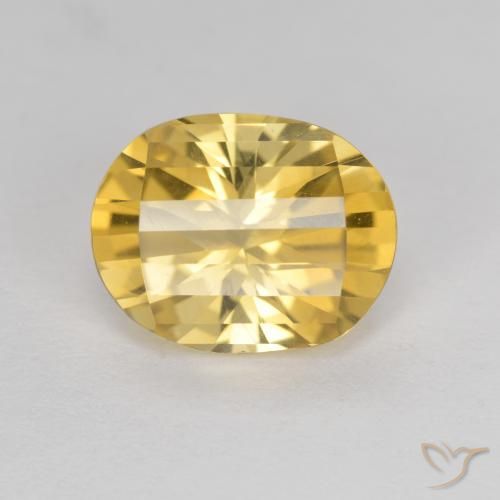 2.39ct Natural Golden-Yellow Citrine, Oval, VVS