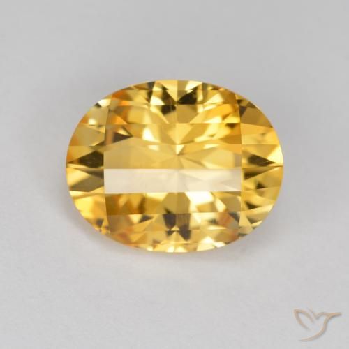 2.53ct Natural Golden Orange Citrine, Oval, VVS