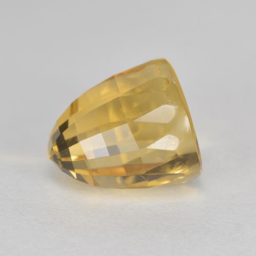 Golden Orange Citrine Gem - 3.2ct Bullet Shape Checkerboard (ID: 574254)