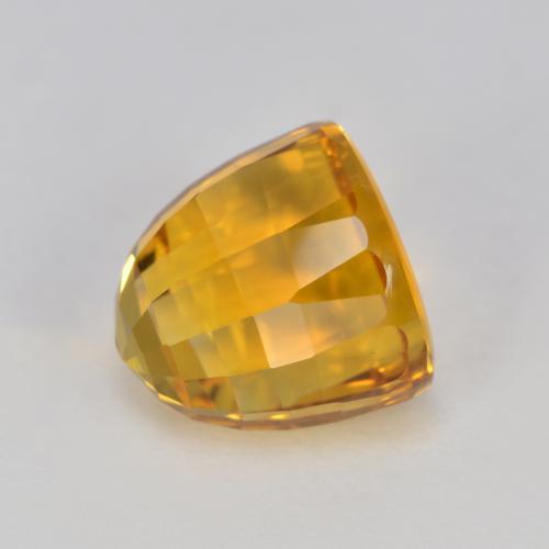 Deep Orange-Gold Citrin Edelstein - 3ct Bullet Shape Checkerboard (ID: 574257)