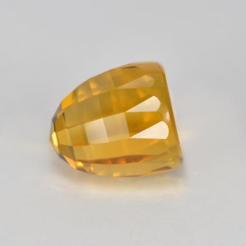 Dorado naranja oscuro Citrina Gema - 3ct Chekerboard en forma de bala (ID: 574260)