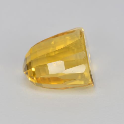 Dorado medio Citrina Gema - 3.2ct Chekerboard en forma de bala (ID: 574262)