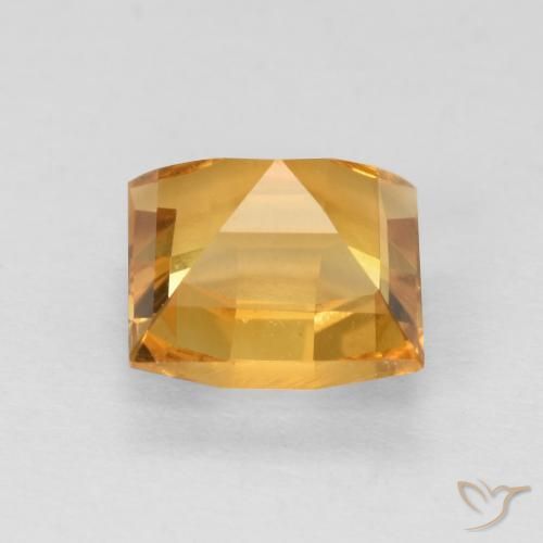 Citrine Gemstone in 7 x 7 mm (calibrated) Size for Sale, Citrine Stone in Medium Golden Color