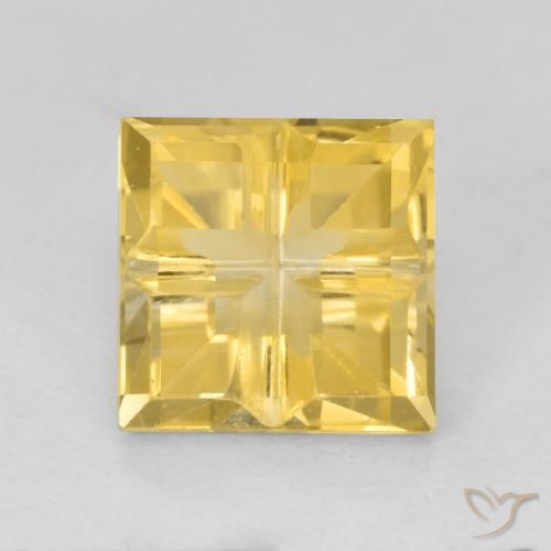 1.82ct Natural Golden-Yellow Citrine, Square, VS