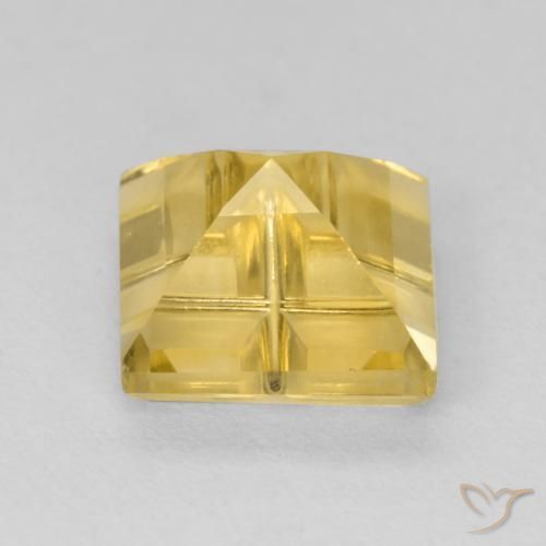 Citrine Gemstone in 7.3 x 7.2 mm Size for Sale, Citrine Stone in Golden-Yellow Color
