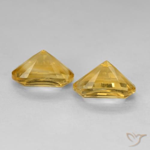 Citrine Gemstones in 10 x 8 mm (calibrated) Size for Sale, Citrine Stones in Deep Gold Color