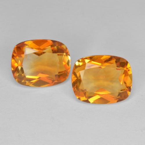 Gold Citrine Gem - 2.6ct Cushion-Cut (ID: 578697)