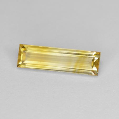 Jaune doré léger Citrine gemme - 1.8ct Baquette facette (ID: 590926)