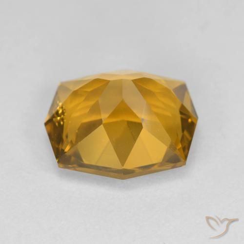 Citrine Gemstone in 11.5 x 9.3 mm Size for Sale, Citrine Stone in Gold Color