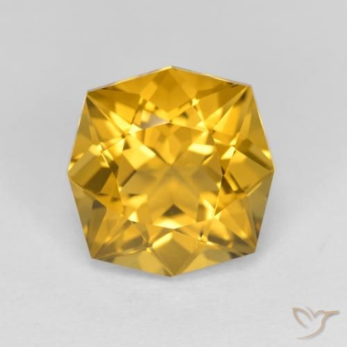 3.97ct Natural Golden-Orange Citrine, Fancy, VVS-VS