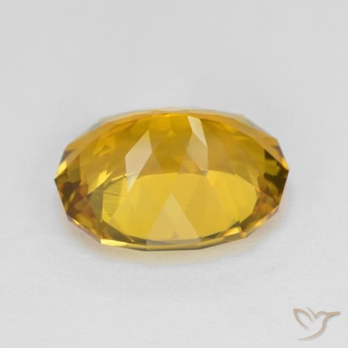 Citrine Gemstone in 12.3 x 10.4 mm Size for Sale, Citrine Stone in Brownish Golden Color