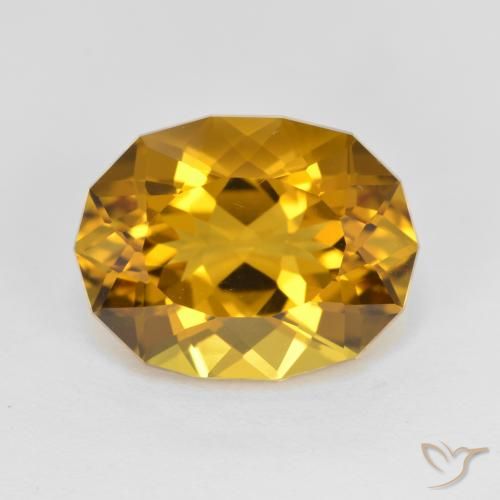 5.48ct Natural Brownish Golden Citrine, Fancy, VVS