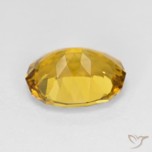 Citrine Gemstone in 13 x 9 mm (calibrated) Size for Sale, Citrine Stone in Medium Gold Color