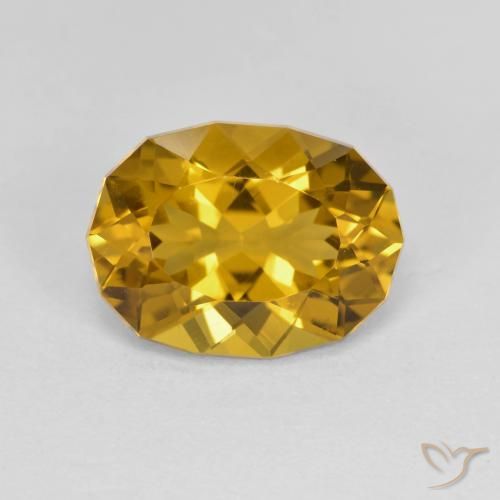 3.23ct Natural Medium Gold Citrine, Fancy, VVS