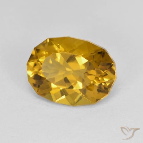 3.23 ct Golden Citrine Stone, Natural Citrine in Fancy Cut Shape for Sale