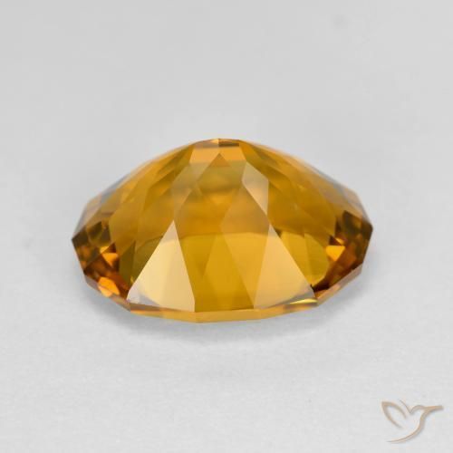 Citrine Gemstone in 12.7 x 9.5 mm Size for Sale, Citrine Stone in Golden-Brown Color