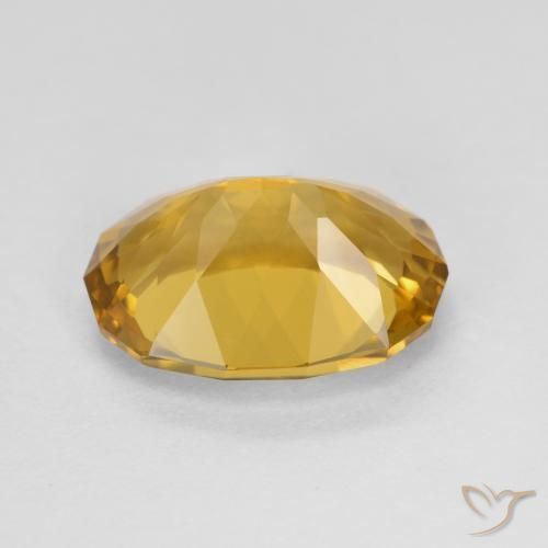 Citrine Gemstone in 11.9 x 8.5 mm Size for Sale, Citrine Stone in Golden-Orange Color