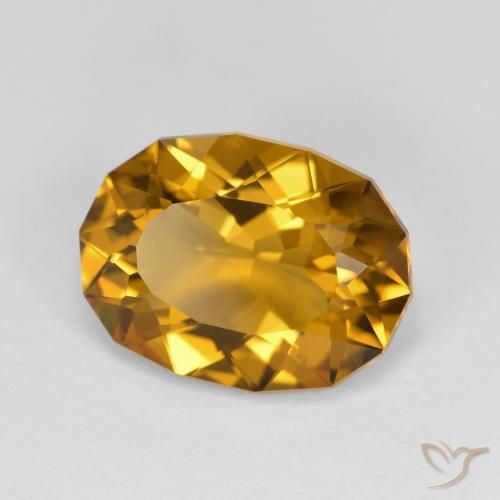 4.26 ct Golden Citrine Stone, Natural Citrine in Fancy Cut Shape for Sale