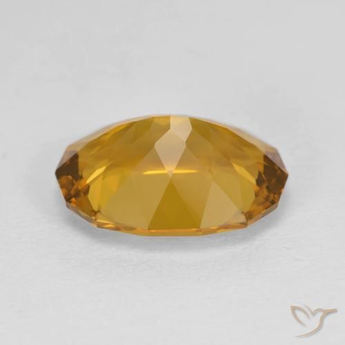 Citrine Gemstone in 13 x 9.5 mm Size for Sale, Citrine Stone in Gold Color
