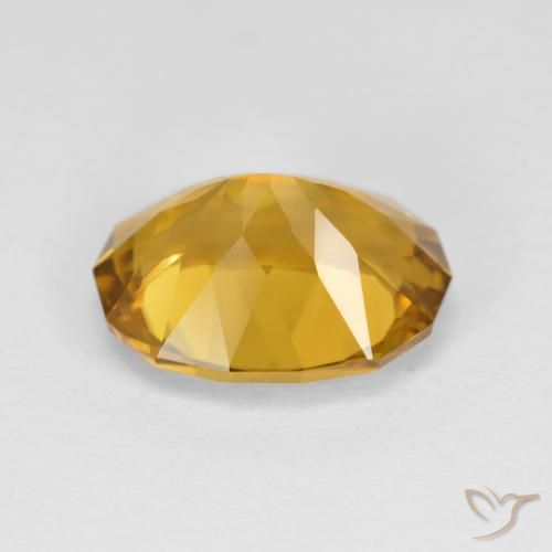 Citrine Gemstone in 12.3 x 9.5 mm Size for Sale, Citrine Stone in Golden-Orange Color