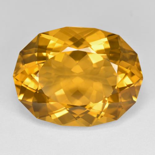 Golden-Brown Citrine Gem - 19.3ct Fancy Cut (ID: 597638)
