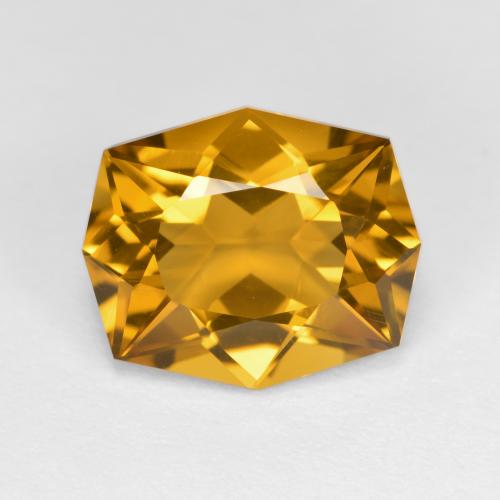 Medium Gold Цитрин Камень - 5.1ct Fancy Cut (ID: 597660)