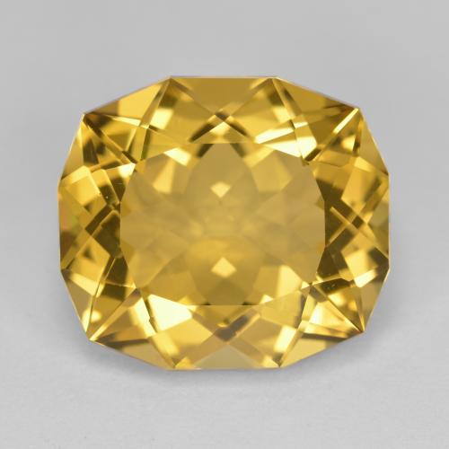 12.87 ct Golden Citrine Gemstone, Citrine Gem in Fancy Cut Shape for Sale.