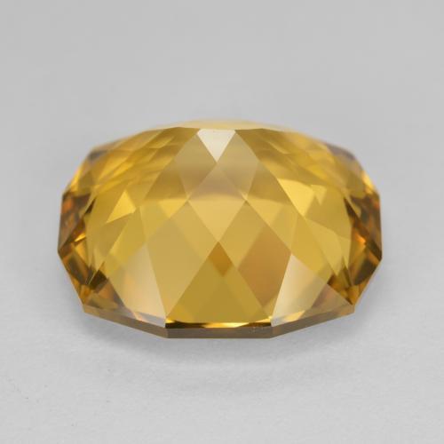 Citrine Gemstone in 16.4 x 14.5 mm Size for Sale, Citrine Stone in Medium Golden Color