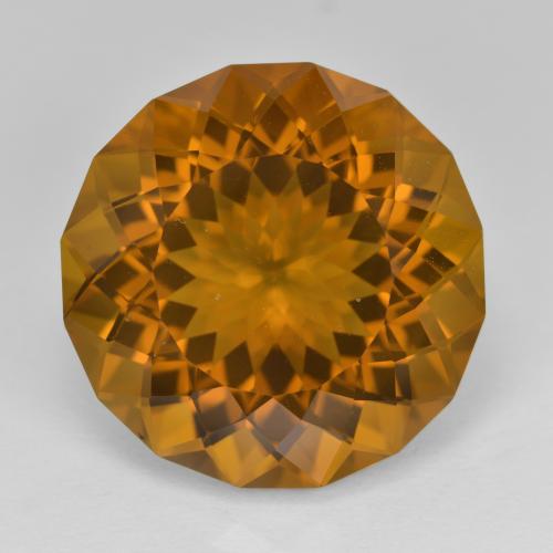 17.8mm Fancy Cut Brown Citrine from Brazil, Weight of 17.99ct, Natural untreated Gemstone in VVS Clarity, 1pc Citrine - Color: Golden Brown, Mohs Hardness of 7 suitable for daily wear jewelry, Leo Zodiac Stone, Photo A