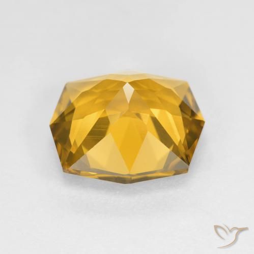 Citrine Gemstone in 10.5 x 10.2 mm Size for Sale, Citrine Stone in Golden Color