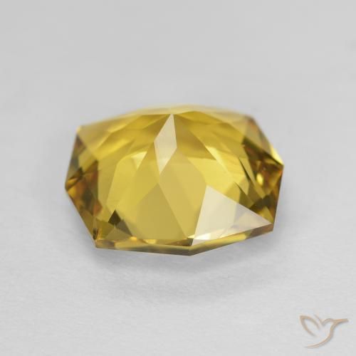 Citrine Gemstone in 9.6 x 9.4 mm Size for Sale, Citrine Stone in Golden Color