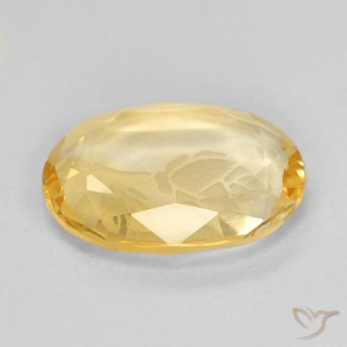 Citrine Gemstone in 10 x 8 mm (calibrated) Size for Sale, Citrine Stone in Light Golden Color