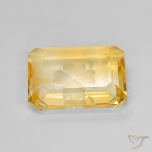 Citrine Gemstone in 12 x 10 mm (calibrated) Size for Sale, Citrine Stone in Gold Color