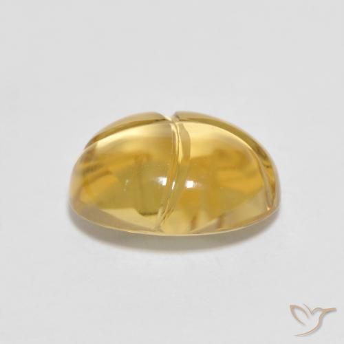 Citrine Gemstone in 10 x 8 mm (calibrated) Size for Sale, Citrine Stone in Golden-Orange Color
