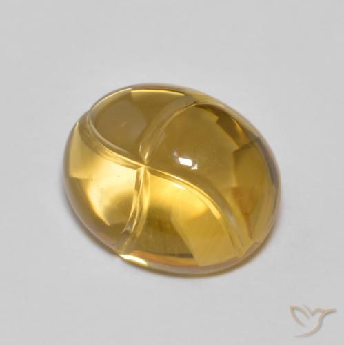 2.83ct Natural Golden-Orange Citrine, Oval, Transparent
