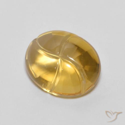 2.60ct Natural Golden-Orange Citrine, Oval, Transparent