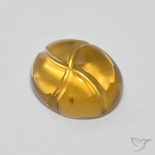 2.54ct Natural Golden-Orange Citrine, Oval, Transparent
