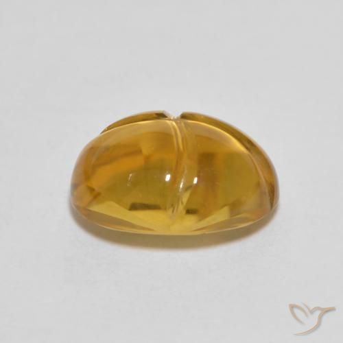 Citrine Gemstone in 10 x 8 mm (calibrated) Size for Sale, Citrine Stone in Golden-Orange Color