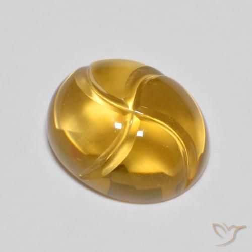 2.81ct Natural Golden-Orange Citrine, Oval, Transparent
