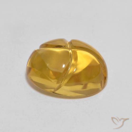 Citrine Gemstone in 10 x 8 mm (calibrated) Size for Sale, Citrine Stone in Golden-Orange Color