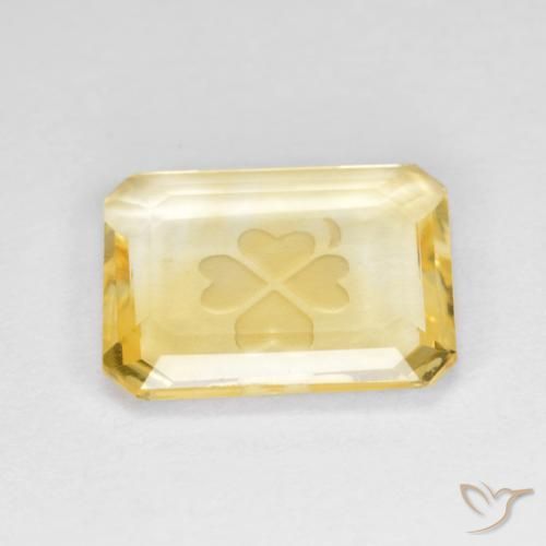 Citrine Gemstone in 12 x 10 mm (calibrated) Size for Sale, Citrine Stone in Golden Color