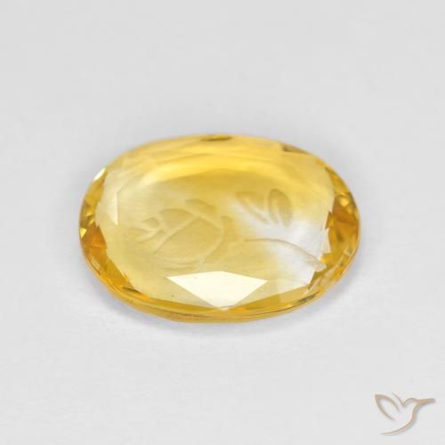Citrine Gemstone in 10 x 8 mm (calibrated) Size for Sale, Citrine Stone in Golden Color