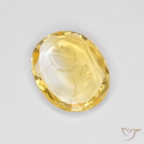1.53ct Natural Golden Citrine, Oval, Transparent