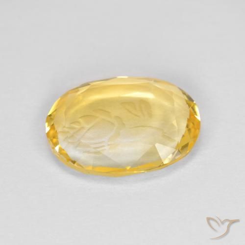 Citrine Gemstone in 10 x 8 mm (calibrated) Size for Sale, Citrine Stone in Golden Color