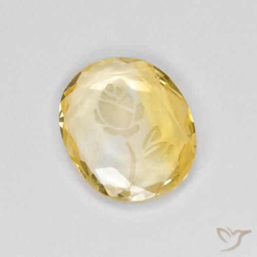 1.42ct Natural Golden Citrine, Oval, Transparent