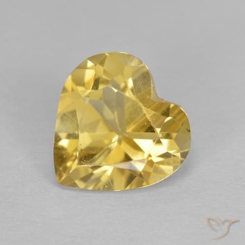 7 x 6,9mm Citrino dorato Cuore sfaccettato dal Brasile, peso di 1 ct, pietra preziosa naturale non trattati in purezza VS, Citrino 1pz - il colore è Dorato, durezza Mohs di 7 adatto per gioielli da indossare ogni giorno, Simboleggia abbondanza e prosperità, Photo A